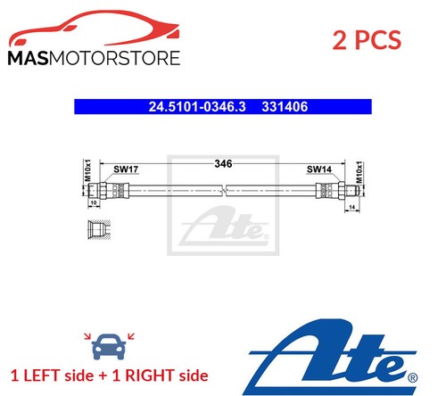 Brake hose line pipe front - brake,