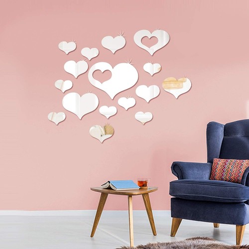 Removable acrylic love heart - acrylic,