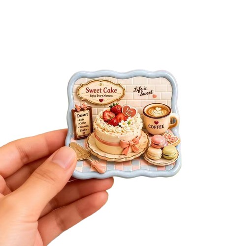 Dessert fridge magnets - dessert, sweet