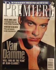 Premiere Magazine UK edition January 1995 Jean Claude Van Damme
