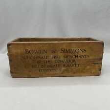 Antique Bowen & Simmons Fish Box Crate Trug Planter For Crabs