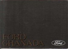 Ford Granada 1988 original Owners Handbook Pub. No. CG125