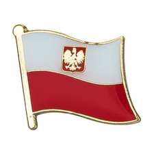Polish Naval Crest National Flag Metal Enamel Pin Badge Lapel