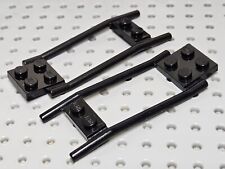Lego Plate with 2 Bars, 2x2 to 1x2, Horse Hitching [2397] Black x2
