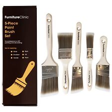 Paint Brush Set for Professional or DIY Painting & Decorating - Set of 5 Brushes