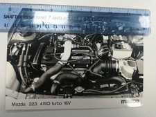 Mazda 323 Press Photo 4WD Turbo 16V Engine Bay
