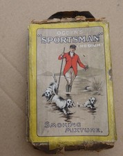very old Cigarette packet Ogdens Sportsman tobacco smoking mixture Ogden hunting
