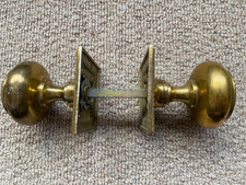 Vintage Brass  Door Knobs Reclaimed Architectural Salvage