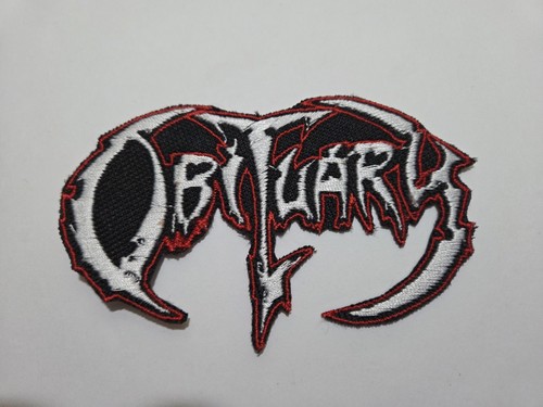 Obituary iron embroidered - obituary,