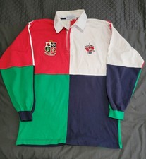 Classic British Lions Vintage World Rugby Classic Bermuda 1997 Shirt Harlequin