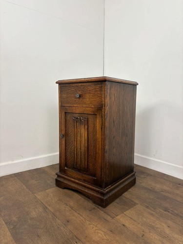Vintage oak bed side cabinet - vintage,