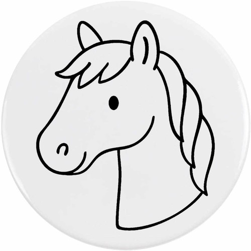 Horse head button lapel - 'horse, /