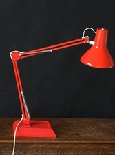 Vintage Desk Lamp Red