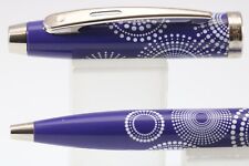 Vintage Sheaffer 100 Gloss Purple Pattern Design No. 9271 Ballpoint Pen