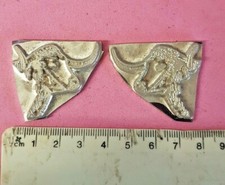 HOT FOIL PRINTING PLATE ADANA LETTERPRESS BULL COW HORN WILD BISON BUFFALO FARM 