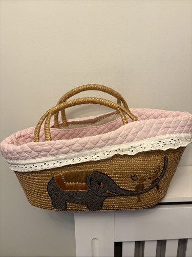 Vintage woven straw raffia - straw,