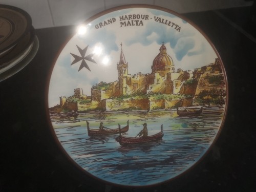 Souvenir plate from malta - from,