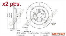 X2 PCS REAR BRAKE DISC ROTOS