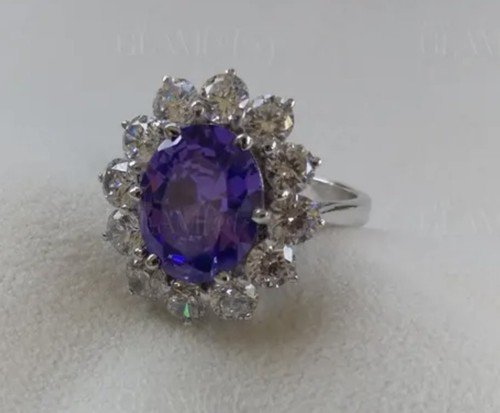 Carat violet tanzanite - 3,