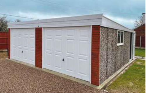 Pent royale double garage - double,