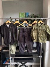 Zara SRPLS bundle cotton wool khaki black military 8-9 y o trousers shirt Primig