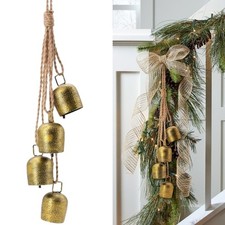 Metal Vintage Cow Bells for Xmas Wreath Chritmas Tree Decor Hanging Ornaments