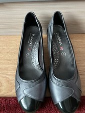 Padders Ladies Silvery Grey Heels Shoes Size 5
