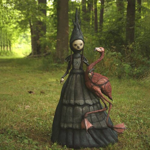 Halloween witch figurine - halloween,