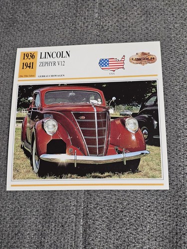 Lincoln zephyr v12 history - lincoln,