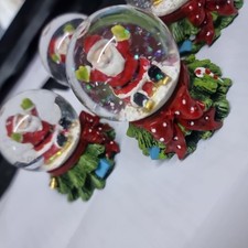 1 X Santa Snow Globe - Small 5x6cm Aprox - Cute - NEW