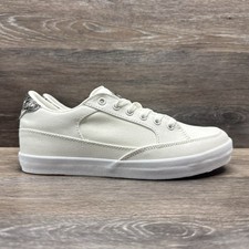 Vans Emmy Deluxe Shoes Women Size 8.5 White Canvas Sneakers  Comfort weathered
