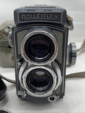 Rolleiflex 4x4 Baby Grey TLR film camera original case & Accessories