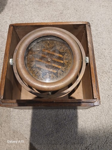 Brass ships compass - brass,