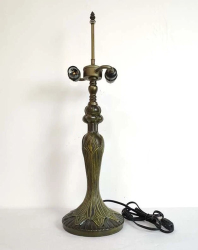 Antique brass tiffany table - tiffany,