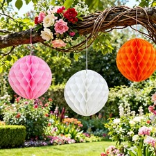 5 PACK Paper Honeycomb Balls 4