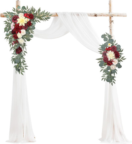 Floral arch drapes kit - drapes, (3