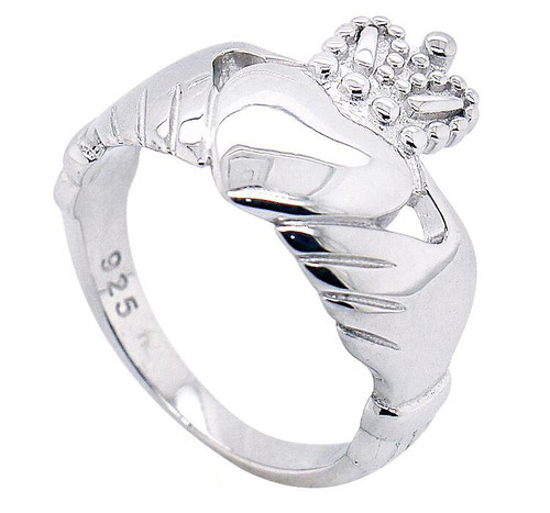 Sterling silver claddagh - claddagh, ring