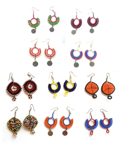 Handmade maasai bead drop - handmade,