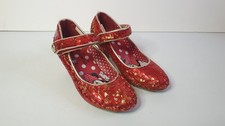 Disney Minnie Mouse - Red Ruby style Girls Party Shoes UK 13- Great Condition