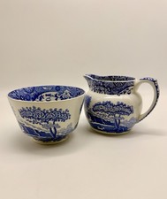 Spode blue italian creamer - creamer, &