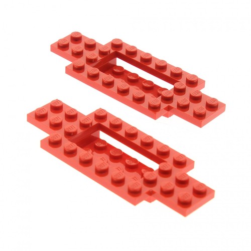 Lego chassis 4x10x2 red - lego,