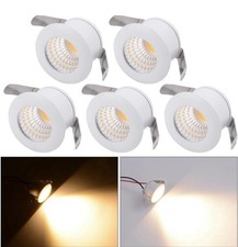 5x 3W LED Recessed Small Cabinet Mini Spot Lamp Ceiling Downlight Fixture -White