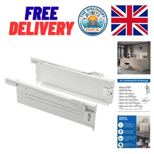 Elegant white steel drawer - white,