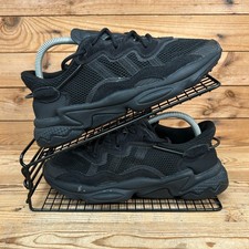 Adidas Trainers Womens Size UK 6 Ozweego Originals Triple Black Mesh Gym Shoes
