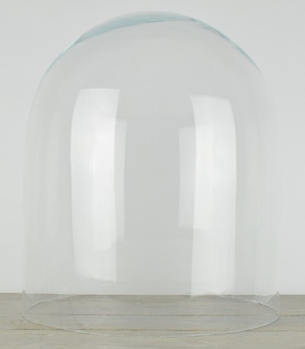 Vintage look glass dome height - look,