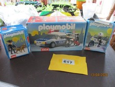 Police Playmobil vehicles.