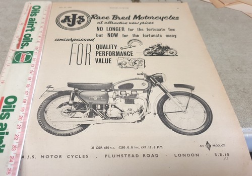 1961 ajs motorcycle uk - ajs, 31