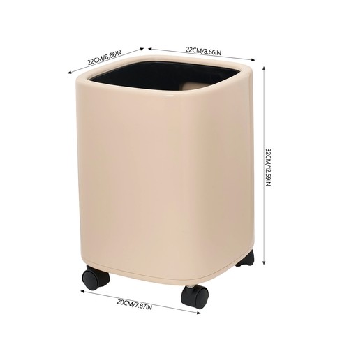 12l wheeled rubbish bin with - rubbish,