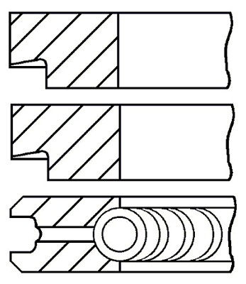 Piston ring kit - piston,