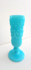Turquoise Opaline Milk Glass Vase possibly French early 20th Century